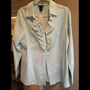NWT LANE BRYANT LADIES BUTTON SHIRT SZ 16